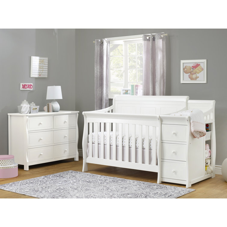 Sorelle princeton elite 4 store in 1 crib and changer